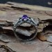 Elegant Gothic Ring with Amethyst Gemstone