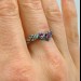 Gothic Ruby Ring with Intricate Twisting Design