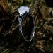 Gothic Moonstone Ring with Intricate Lunar Design| Ring for Women
