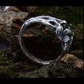 Pagan Men's Wedding Ring with Nature Theme