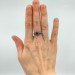Gothic Silver Ring with a Bold Black Onyx