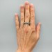 Gothic Knotwork Band Ring with Intricate Details