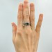 Gothic Ring of Shadows with Black Onyx Gemstone|Unique Floral Magic Wedding Ring for Women