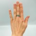Azure Flame Silver Ring with Blue Topaz