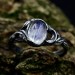 Elegant Moonstone Ring with Nature-Inspired Design