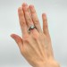 Elegant Gothic Ring with Moonstone Gemstone