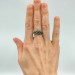 Vine of Passion: Gothic Sterling Silver Ring with Garnet Gems