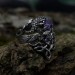 Gothic Dragon Ring with Radiant Amethyst Gemstone