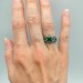 Embrace of the Night: Gothic Sterling Silver Ring with Deep Sapphire
