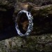 Vine of Eternity: Sterling Silver Band Ring with Organic Detailing