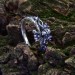 Majestic Gothic Crown Ring with Amethysts