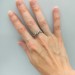 Intricate Twisted Silver Ring with Nature-Inspired Vine Design