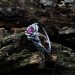 Elegant Gothic Ring with Radiant Ruby Gemstone