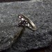 Gothic Silver Ring with Skull and Ruby Design
