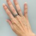 Gothic Silver Ring with Celtic Knot Motif