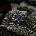Exclusive Wedding Ring with Tree Leaf, Non Traditional Forest Nature Ring