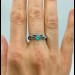 Elegant Gothic Ring with Peridot Gemstone