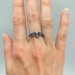 Crown of Shadows: Gothic Sterling Silver Ring with Skull and Amethysts