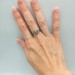 Gothic Ruby Ring with Skull Motif and Bold Design 