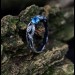 Azure Flame Silver Ring with Blue Topaz