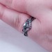 Skull of Destiny: Gothic Sterling Silver Ring with Fiery Garnets