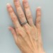 Gothic Garnet Ring with Twisting Vine Motif