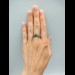 Gothic Leaf Ring with Emerald - Nature-Inspired Elegance