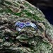 Gothic Amethyst Ring with Twisting Vine Motif