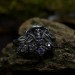 Gothic Amethyst Ring with Enchanted Mushroom Motif
