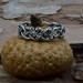 Gothic Silver Ring with Celtic Knot Motif