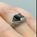 Elegant Gothic Ring with Black Onyx Gemstone