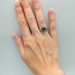 Black Onyx Gothic Ring – Mystical Silver Statement Jewelry