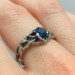 Gothic Sapphire Ring with Mystical Twilight Design