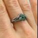 Vine of Passion: Gothic Sterling Silver Ring with Garnet Gems