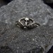 Gothic Silver Ring with Skull Motif