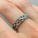 Gothic Silver Ring with Celtic Knot Motif