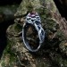 Elegant Gothic Ring with Radiant Ruby Gemstone
