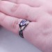 Nature-Inspired Gothic Ring with Amethyst Gemstone