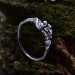 Delicate Gothic Ring with Amethyst Details