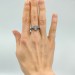 Celestial Bloom: Sterling Silver Ring with a Radiant Moonstone
