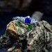 Waves of Eternity: Gothic Sterling Silver Ring with Royal Sapphire