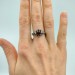 Elegant Gothic Ring with Moonstone Gemstone