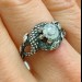 Bold Gothic Ring with Moonstone and Claw Motif