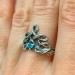 Exclusive Wedding Ring with Tree Leaf, Non Traditional Forest Nature Ring