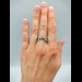 Gothic Garnet Ring with Enchanted Vine Design
