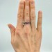 Gothic Ruby Ring with Intricate Twisting Design