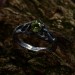 Forest's Embrace: Gothic Sterling Silver Ring with an Enchanted Olivine
