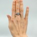 Gothic Silver Ring with Mystical Moonstone