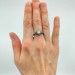 Gothic Moonstone Ring with Enchanted Branch Design– Unique Moon Flower Promise Ring for Women