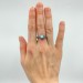 Handcrafted Moonstone Silver Ring - Nature-Inspired Elegance